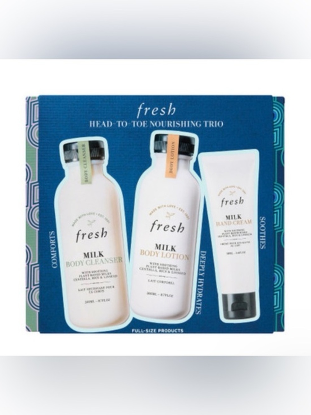 fresh Milk Head-to-Toe Nourishing Trio — Body Cleanser Lotion & Hand Cream
